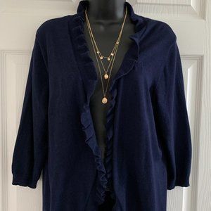 Pina Rossi Women´s Navy Blue Cardigans, Size XL